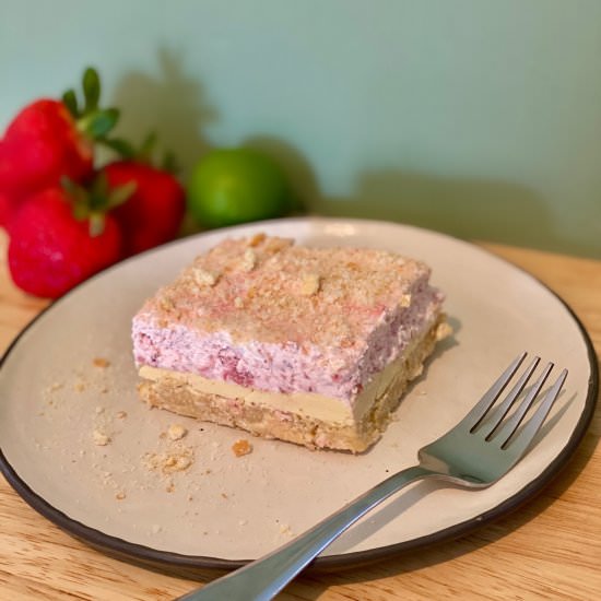 Nana's Strawberry Squares - Recipe photo by The Royally Baked