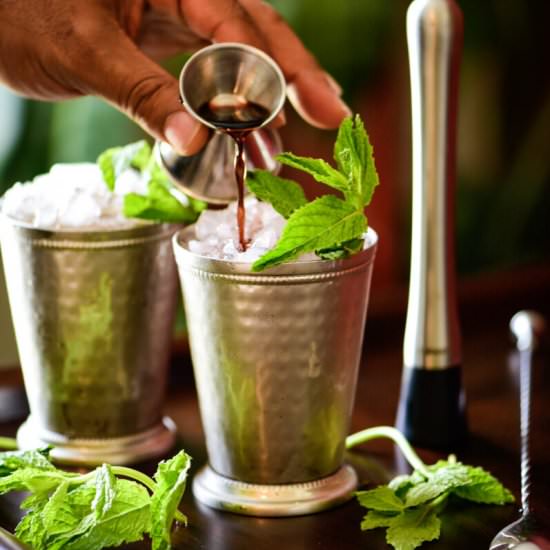 Blackberry Mint Julep Cocktail - Recipe photo by dudethatcookz