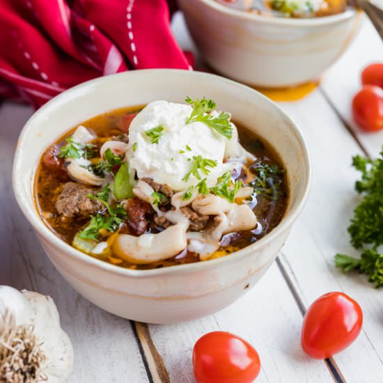 Keto Instant Pot Lasagna Soup - Recipe photo by Ketofocus