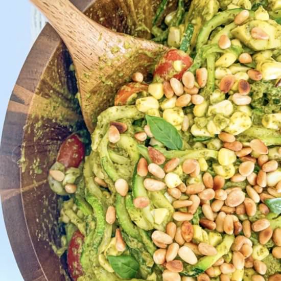 Raw Summer Corn Salad - Recipe photo by girlaboutgreens