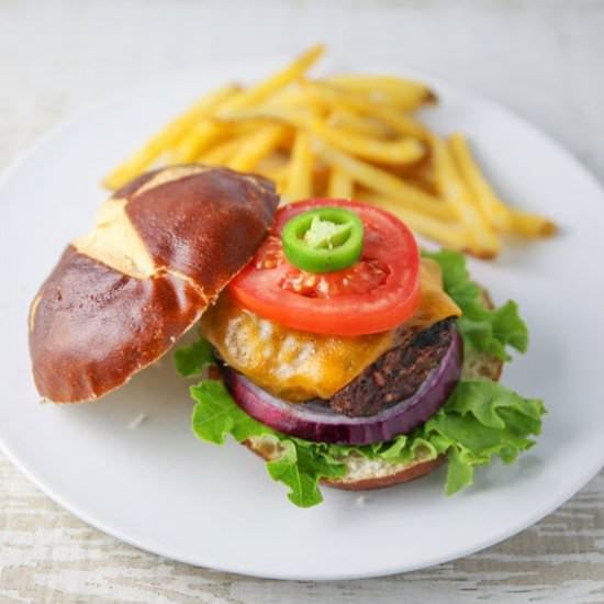 Grilled Jalapeño Burgers - Recipe photo by Tastefulventure