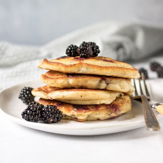 Blackberry Pancakes - Recipe photo by veggie desserts