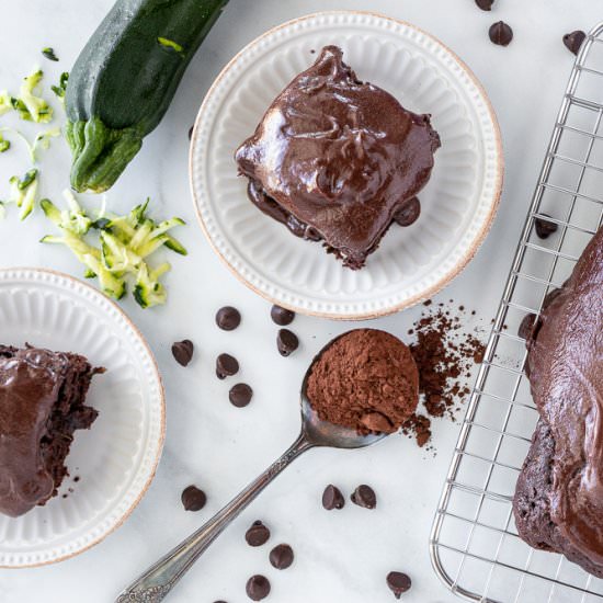 Double Chocolate Zucchini Cake - Recipe photo by Aredspatula