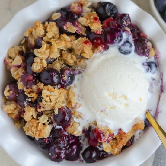 Blueberry Crisp - Recipe photo by Celebrating Sweets