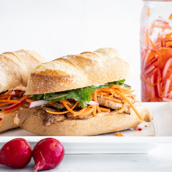 Banh Mi Pork Tenderloin Sandwich - Recipe photo by Aredspatula