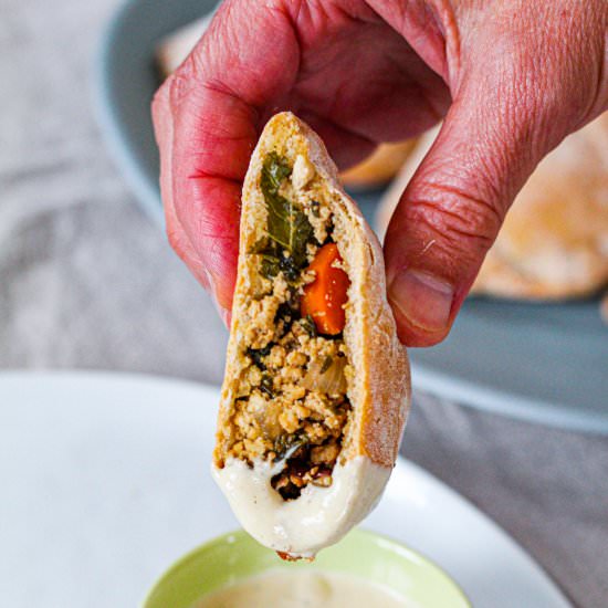 Tofu Almond Borek - Recipe photo by upbeetkitchen