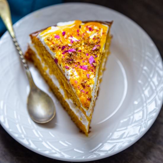 Eggless Mango Cake - Recipe photo by ShwetaintheKitchen