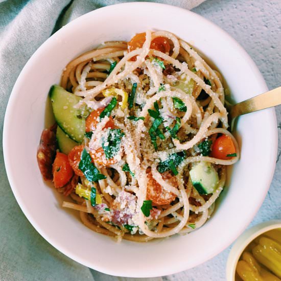 Cold Pasta Salad - Recipe photo by thefigjar