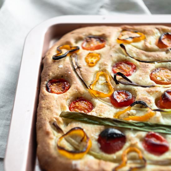 Cherry Tomato and Oregano Focaccia - Recipe photo by nothangryanymore