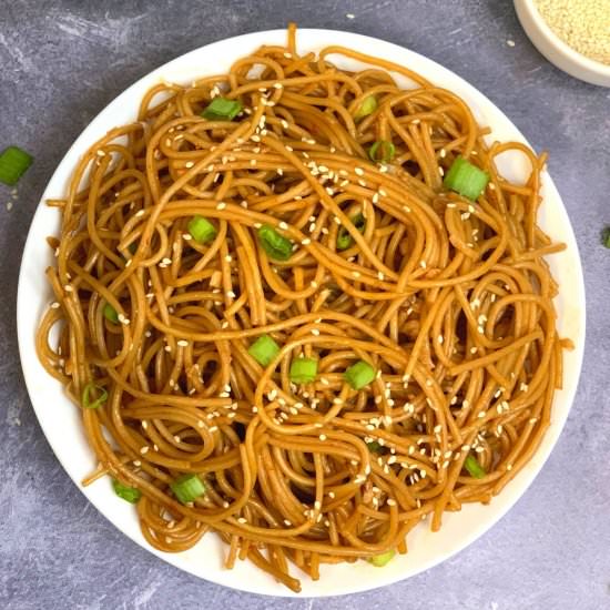 Instant Pot Garlic Noodles - Recipe photo by indianveggiedelight
