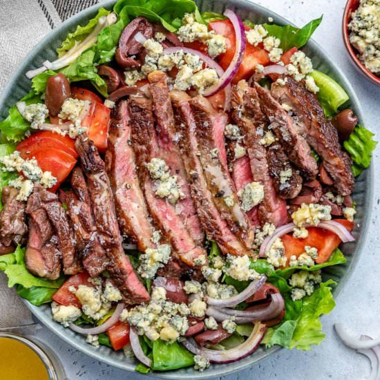HEALTHY STEAK SALAD RECIPE - Recipe photo by healthyfitnessmeals