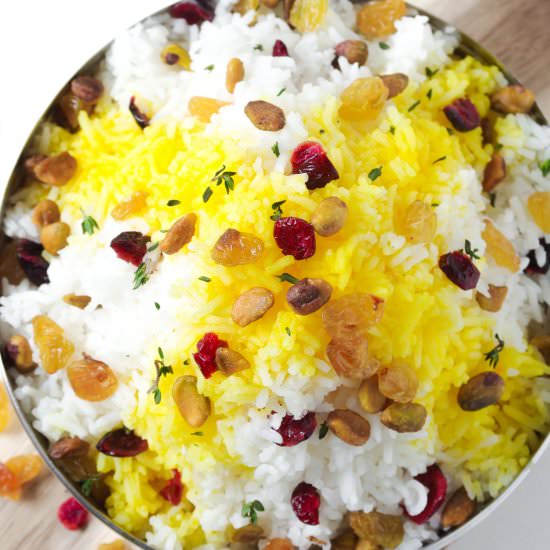 Cranberry Saffron Rice - Recipe photo by theforkedspoon