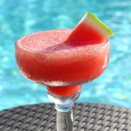 Frozen Watermelon Margarita - Recipe photo by MediterraneanLatinLoveAffair