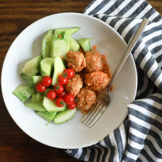 Gluten Free Buffalo Turkey Meatball - Recipe photo by FunnyLoveLindsay