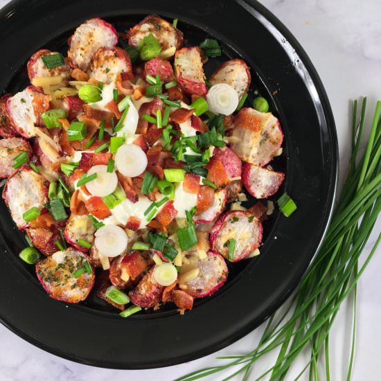Air Fryer Radish – Loaded! (Keto) - Recipe photo by summeryule.com