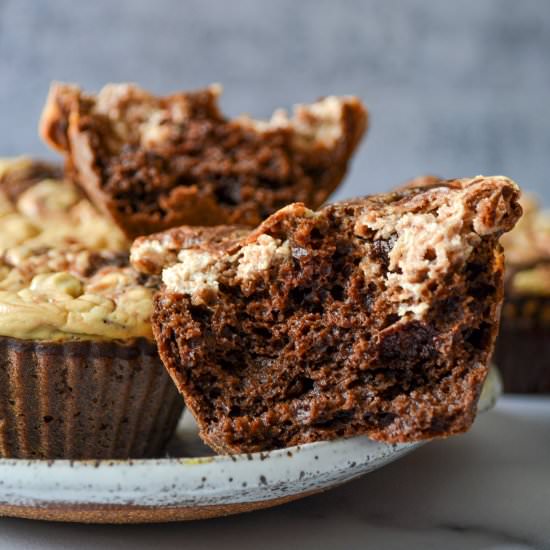 Chocolate Cheesecake Muffins - Recipe photo by Macaroniebites