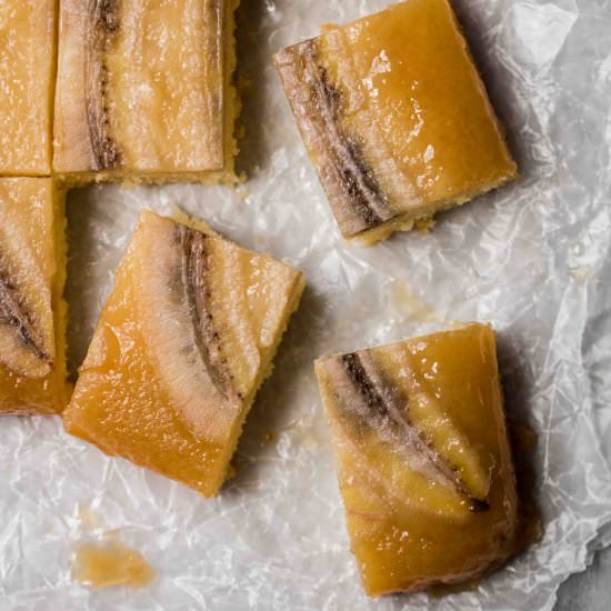 Buttery Upside Down Banana Cake - Recipe photo by lifestyleofafoodie