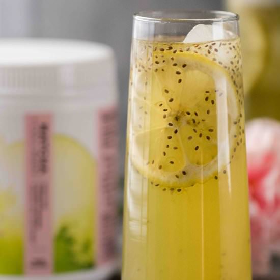 Keto matcha lemonde with chia seeds - Recipe photo by lifestyleofafoodie