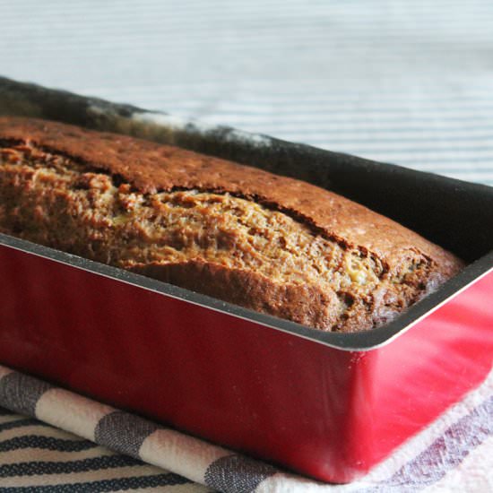 Healthy banana bread - Recipe photo by hornoMX