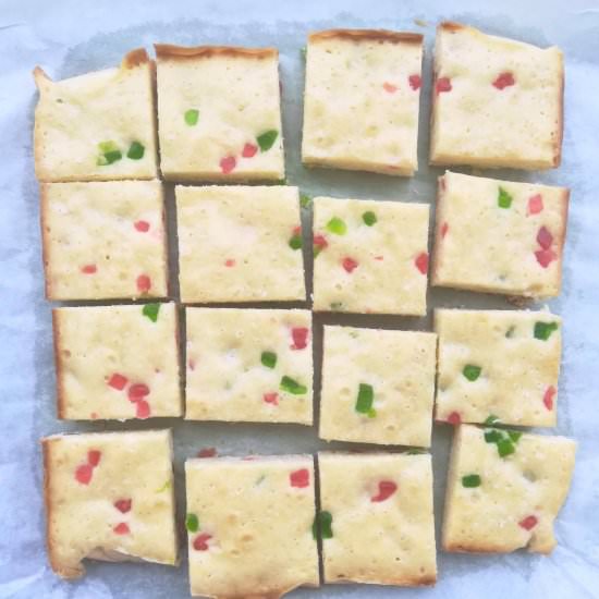 Tutti frutti blondies - Recipe photo by Flours n frostings