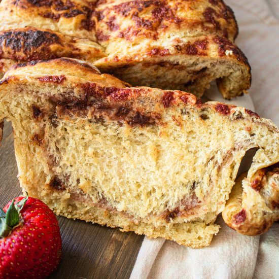 Strawberry Chocolate Brioche - Recipe photo by cashews_and_quinoa