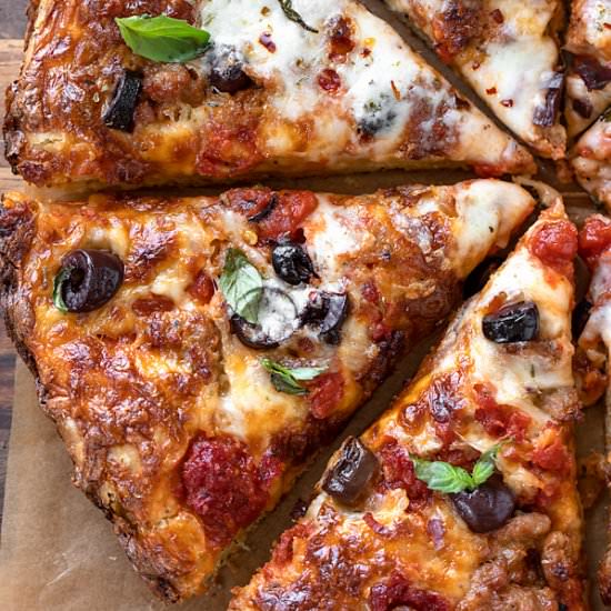 Cast Iron Pizza - Recipe photo by thecozyapron