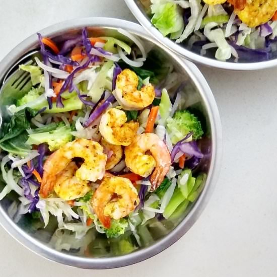 Shrimps & Veggies Bowl - Recipe photo by escapetofood