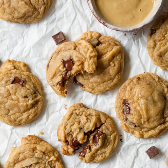 Tahini Chocolate Chip Cookies - Recipe photo by cooking_therapy