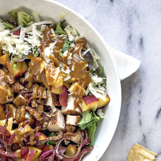Barbecue Chicken Salad - Recipe photo by The Hungary Buddha