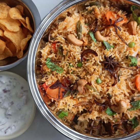 One pot veg biryani - Recipe photo by foodies855