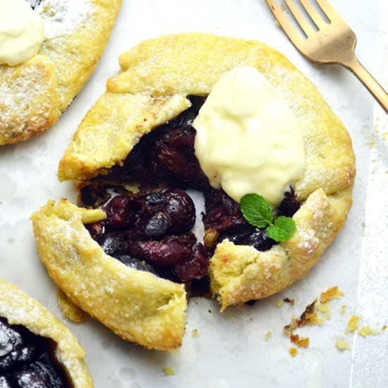 Mini Chocolate Cherry Galettes - Recipe photo by Jaja Bakes