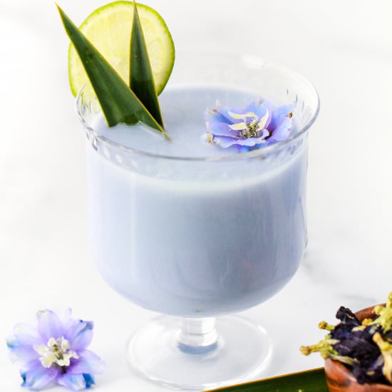 Blue Coconut Cocktail - Recipe photo by peanutbutterandfitness