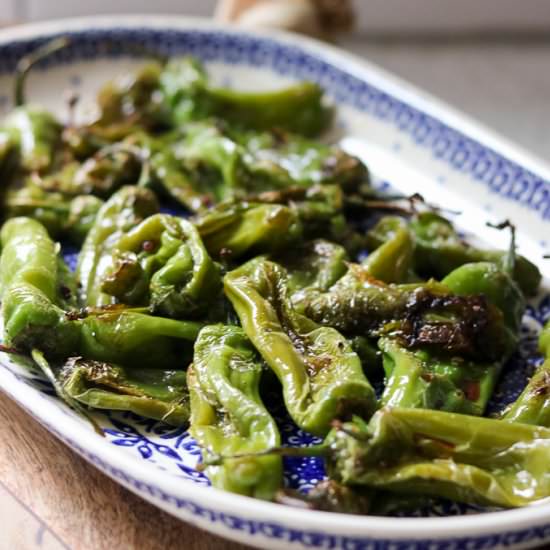 Sautéed Shishito Peppers - Recipe photo by LifesLittleSweets