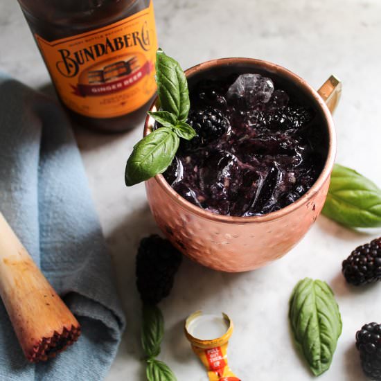Blackberry Basil Mule - Recipe photo by MidwestSoutherner