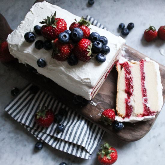 Semi-Homemade Ice Cream Cake - Recipe photo by MidwestSoutherner
