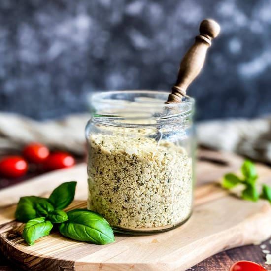 Vegan Parmesan Cheese (Nut-Free) - Recipe photo by No Sweat Vegan