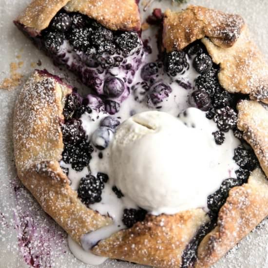 Blackberry Galette - Recipe photo by theforkedspoon