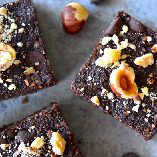 No-Bake Chocolate Hazelnut Brownies - Recipe photo by toopreciousforprocessed