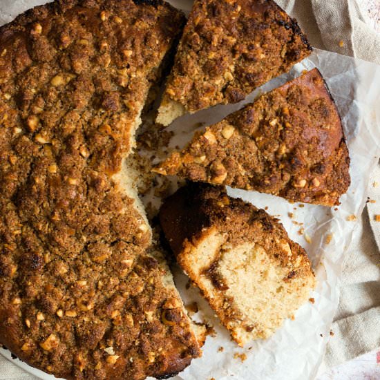 Fig jam crumble cake - Recipe photo by cherryonmysundae