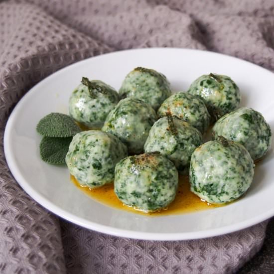 Ricotta and spinach gnudi - Recipe photo by carolinescooking