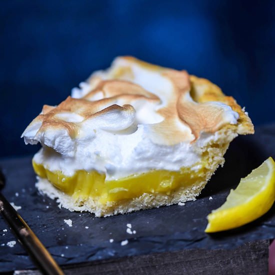 Low-Carb Lemon Meringue Pie - Recipe photo by Lila Ruth Grain Free