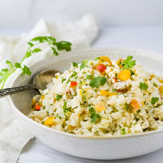 Simple Hawaiian Rice Pilaf - Recipe photo by garlic and zest