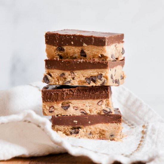 Healthy Cookie Dough Bars - Recipe photo by erinliveswhole