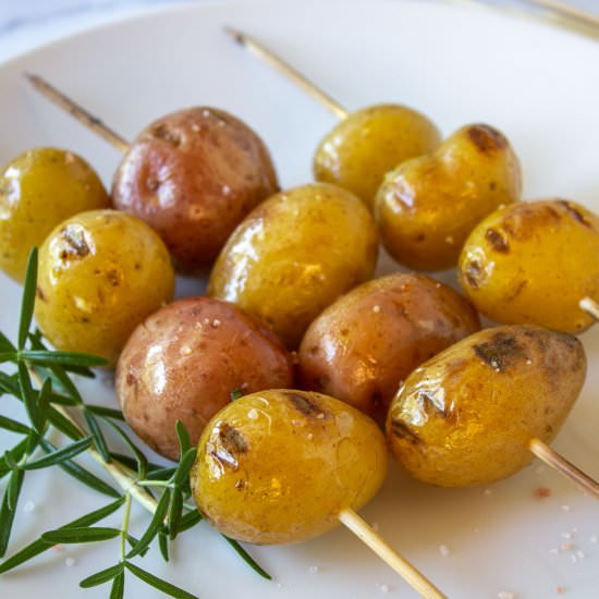 Grilled Baby Potatoes - Recipe photo by BeyondtheCoop