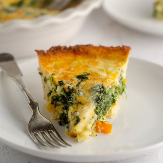 cauliflower crust quiche - Recipe photo by freshaprilflours