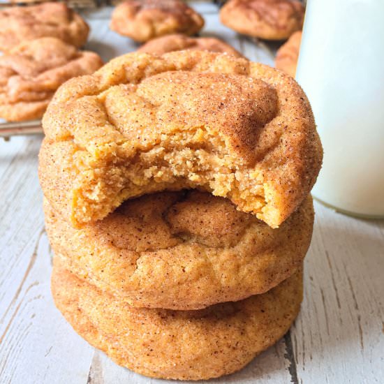 Pumpkin Snickerdoodle Cookies - Recipe photo by Modern Meal Makeover