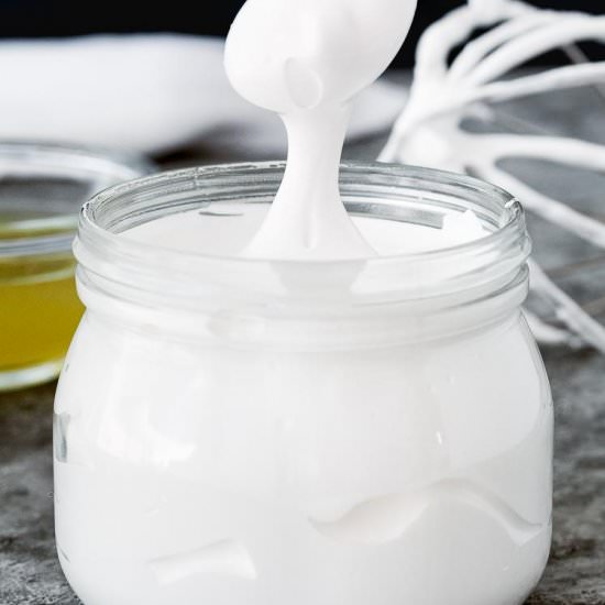 Homemade Eggless Marshmallow Fluff - Recipe photo by Mommys Home Cooking
