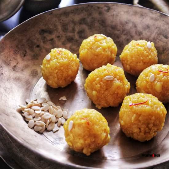 Motichoor Ladoo - Recipe photo by speakingaloud