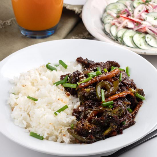 Healthy Mongolian Beef - Recipe photo by healthyrecipes101