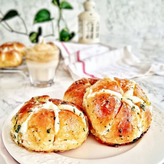 KOREAN CREAM CHEESE GARLIC BREAD - Recipe photo by MyHomeDiaryinTurkey